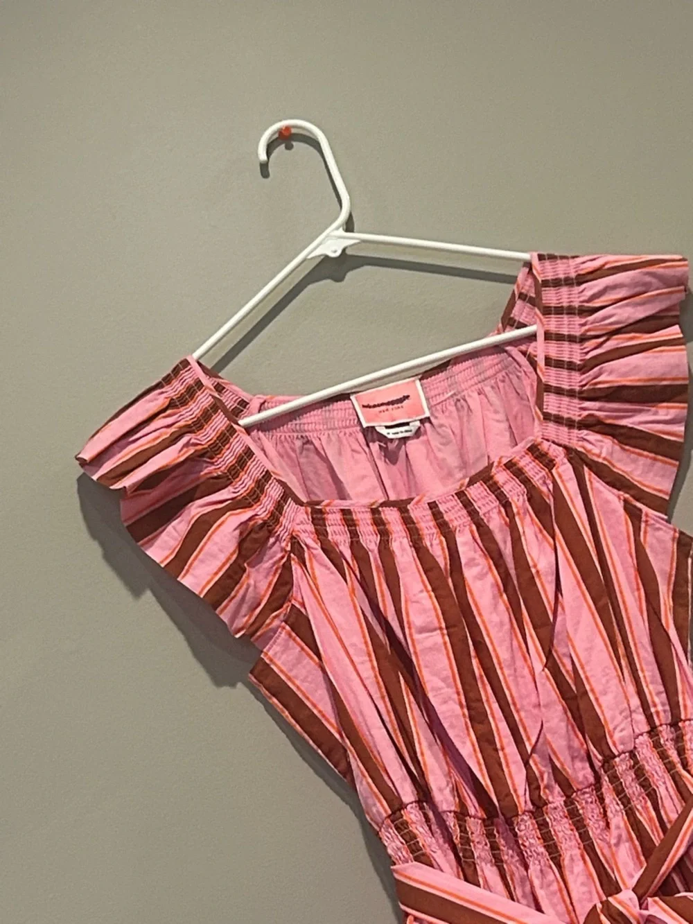 KATE SPADE Calais Stripe Flutter Dress size medium